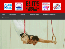 Tablet Screenshot of elite-gymnastics.co.uk